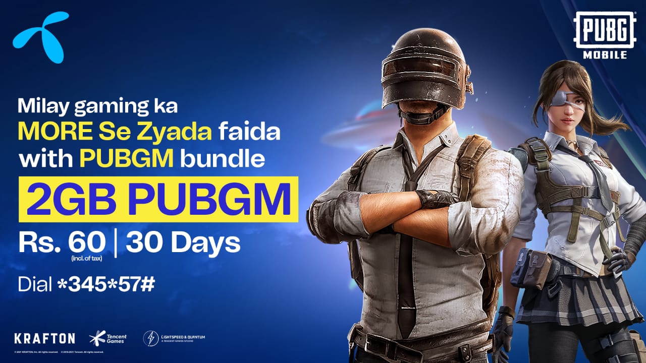 Play more with Telenor Pakistan and PUBGM